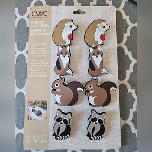 CWC Animal Bag Clips - Brown, Tan, White